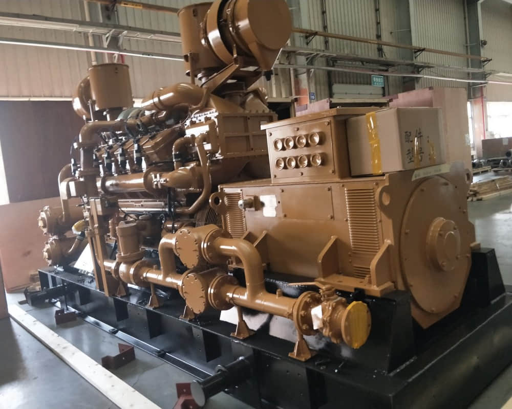 Jinan Jichai 500kw G12V190zldt-2 Natural Gas Generator