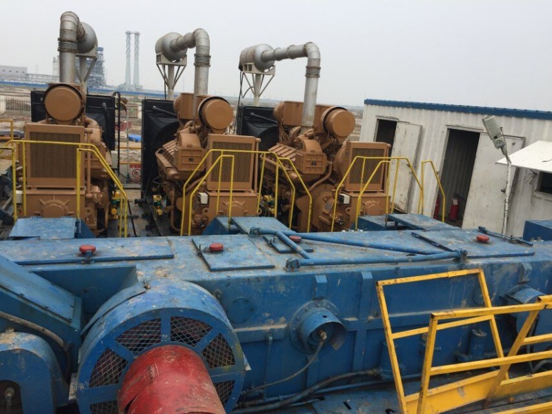 mud pump and diesel engine
