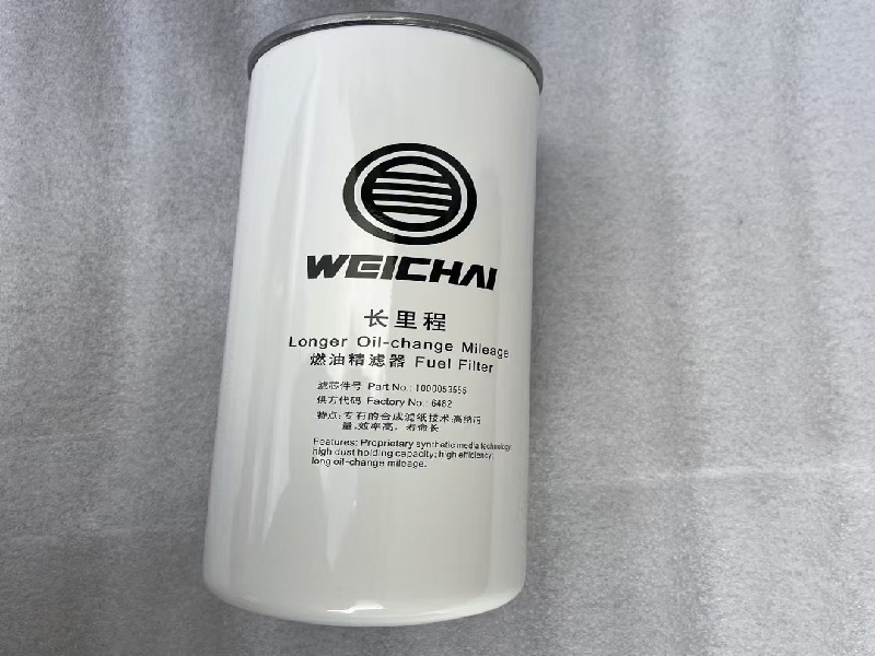 Filtro de combustible 1001822981, filtros de combustible originales Weichai, filtros de aceite.